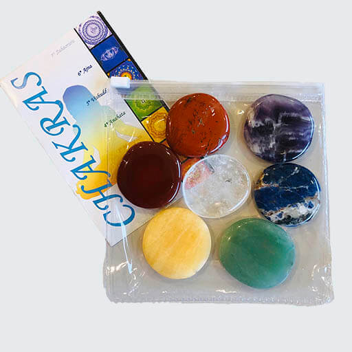 Rodado Plano Chakras en bolsa