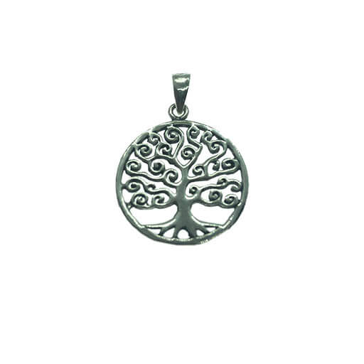 Colgante en plata arbol de la vida
