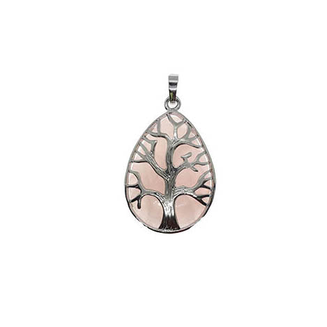 Colgante Arbol de la Vida Gota - 4 Minerales Diferentes