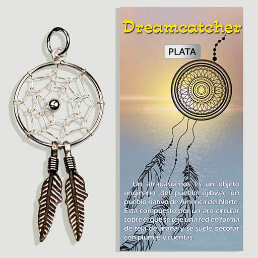 Colgante Atrapasueños - Plata de Ley