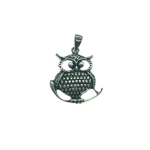 Colgante en plata buho