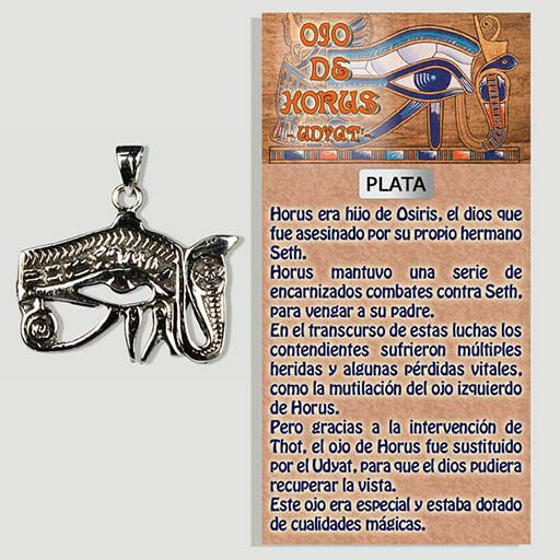 Colgante Ojo de Horus - Plata de Ley