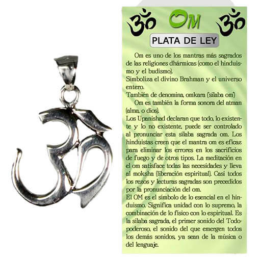 Colgante Om - Plata de Ley