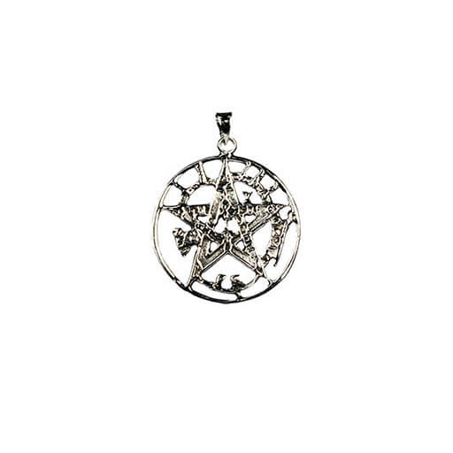 Colgante Estrella Tetragamaton -  Plata de Ley 925