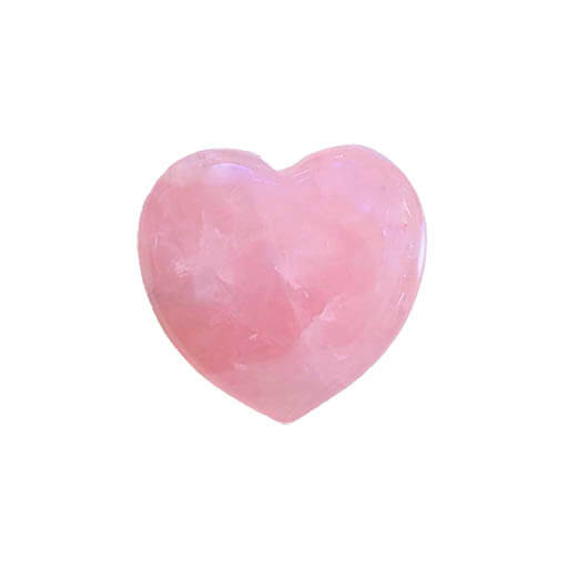 Corazon de cuarzo rosa