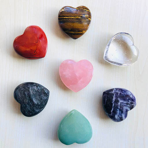 Siete corazones minerales del mundo