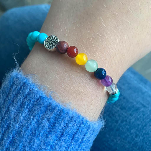 Pulsera Balance - Chakra/Turquenita/Arbol de la vida