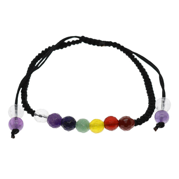 Pulsera Chakra  Macrame - Bola 6mm