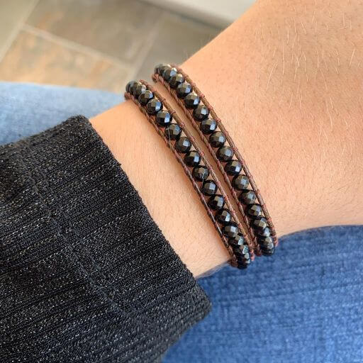 Pulsera Daruma - 2 vueltas Onix