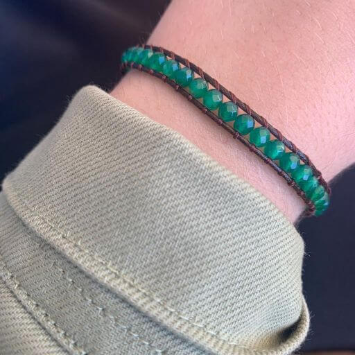 Pulsera Kiara - 1 vuelta Agata Verde