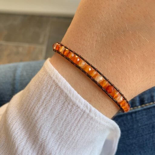 Pulsera Kiara - 1 vuelta Carneola