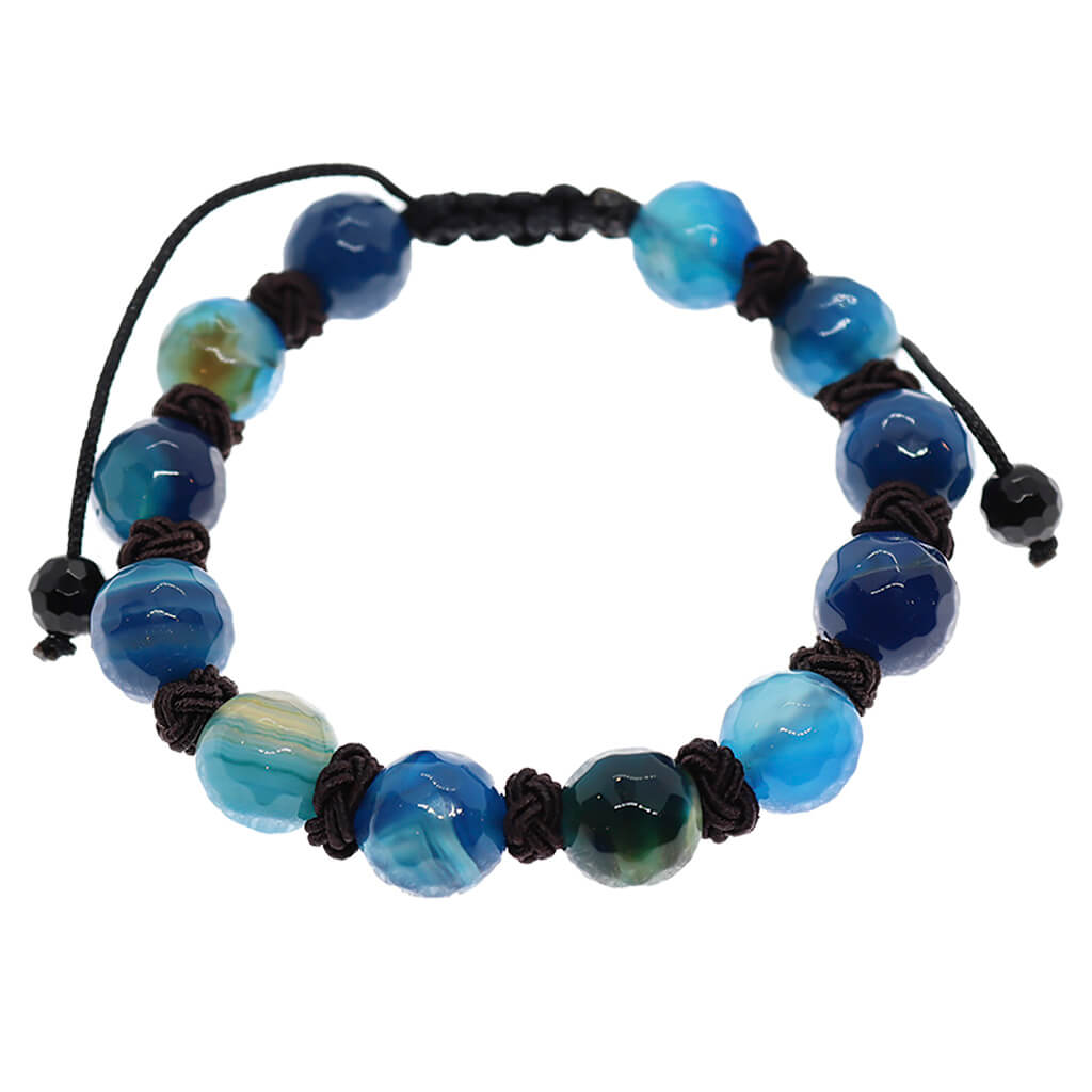 Pulsera Zodiaco Sagitario - Agata Azul