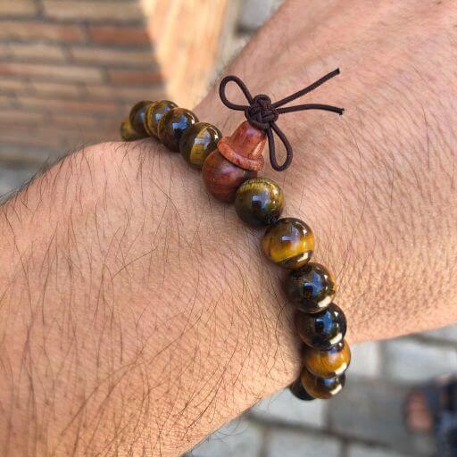 Mala Tibetano - Pulsera Ojo de tigre