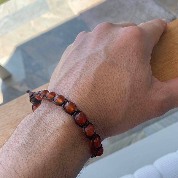 Pulsera Tama - Tibetana Carneola