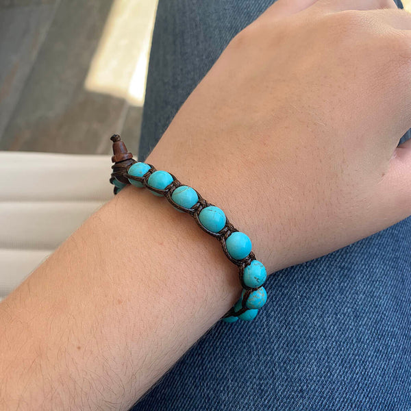 Pulsera Tama - Tibetana Turquenita