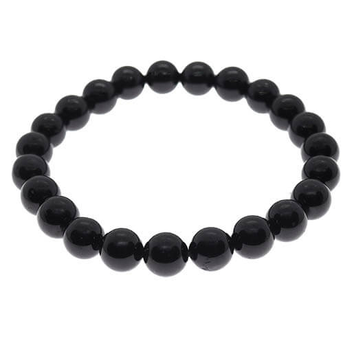 Pulsera Turmalina Negra - Elástica