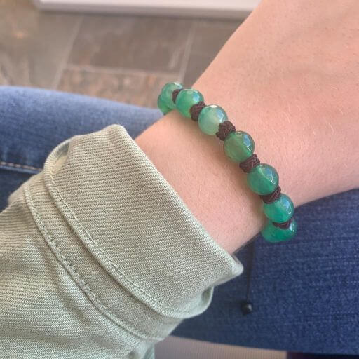 Pulsera Zodiaco Virgo - Agata Verde