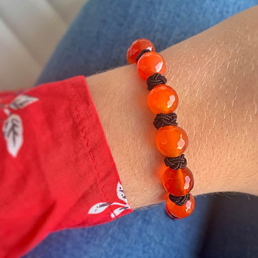 Pulsera Zodiaco Leo - Carneola
