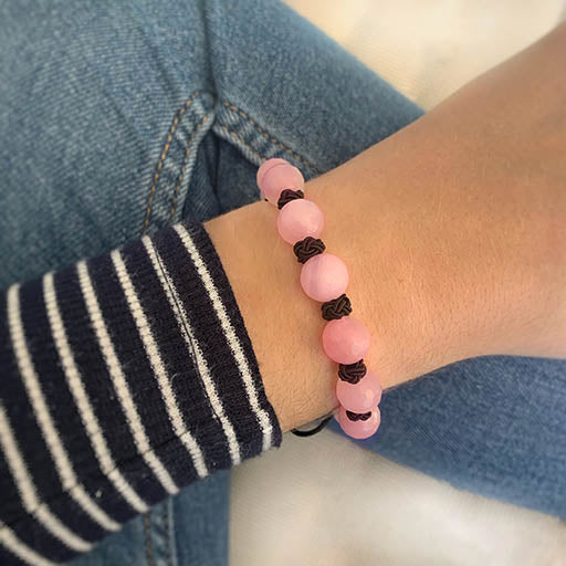Pulsera Zodiaco Tauro - Cuarzo rosa