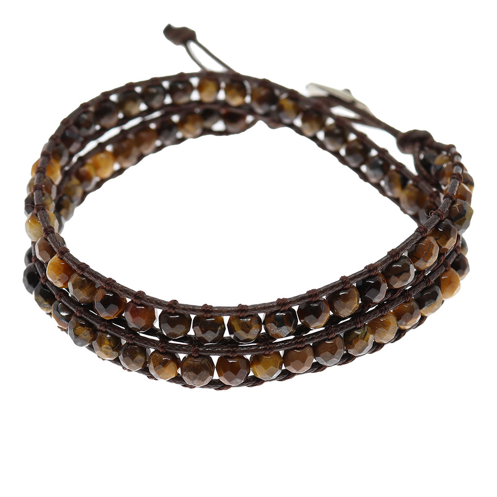 Pulsera Daruma - 2 vueltas Ojo de Tigre