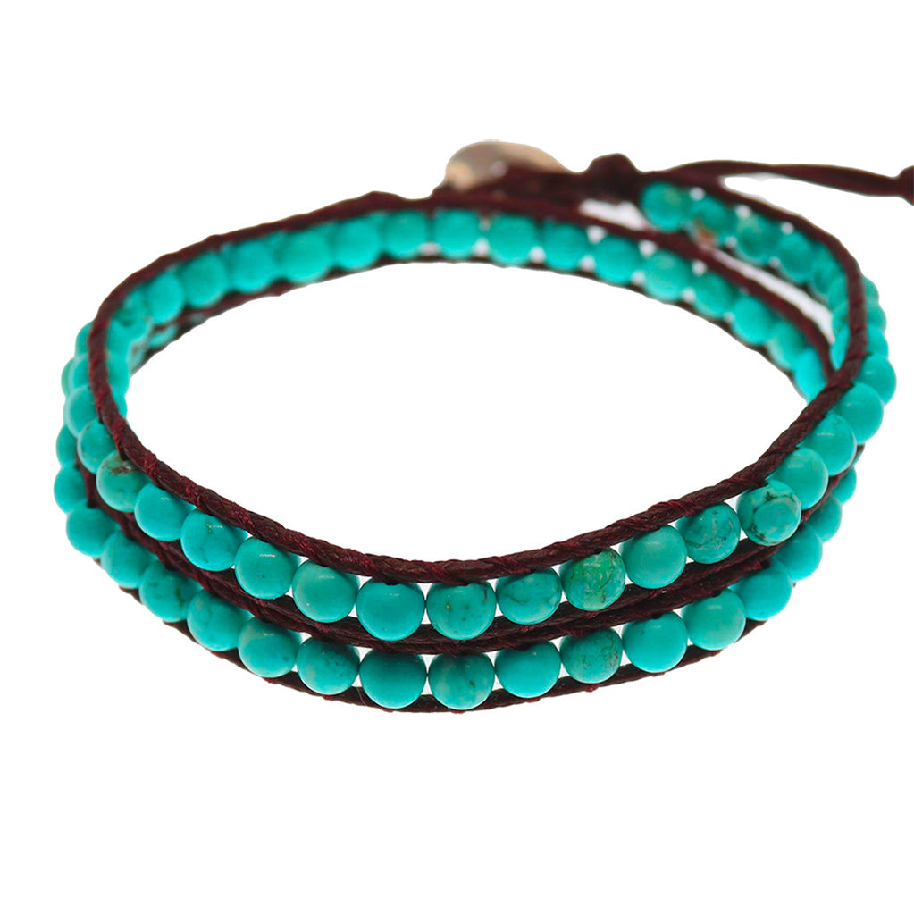 Pulsera Daruma - 2 vueltas Turquenita