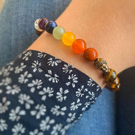 Pulsera Balance - Chakra/Ojo de Tigre/Buda