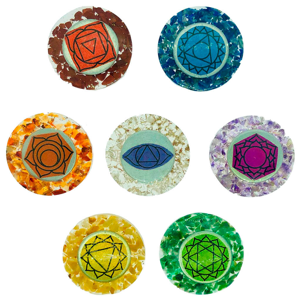 Set 7 Chakras de Orgonita